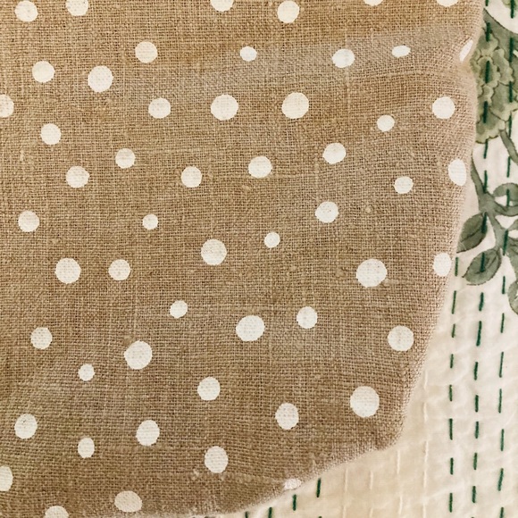Linen Dot Crossbody Tote Bag - Picture 7 of 9